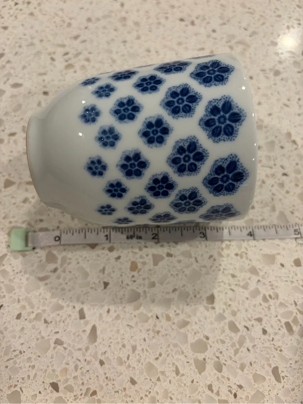 IKEA Blue Floral Ceramic Cup